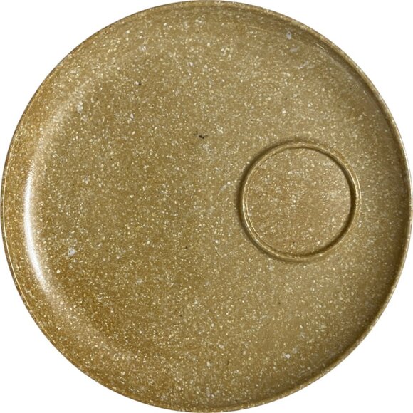 Vintage Kenro Melamine Speckled Plate Off Center Cup Well - Lot of 4 - Picture 4 of 13